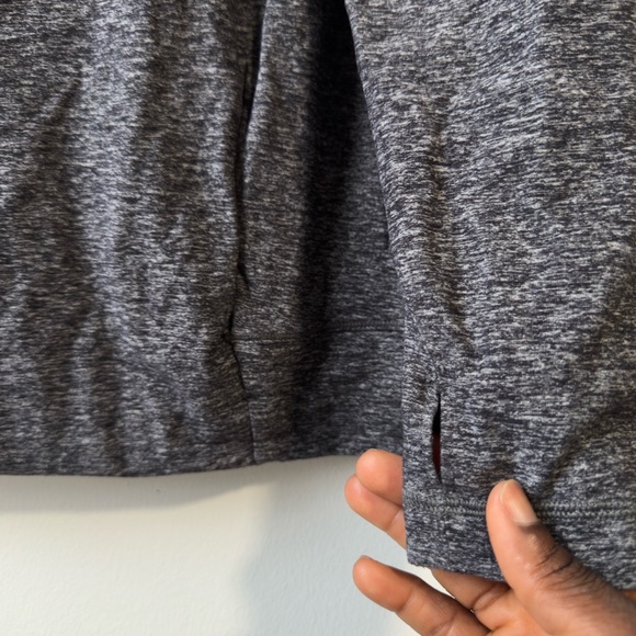 Lululemon Make a Move Cowl Neck Long Sleeve Charcoal Gray Women's Sweater Sz 6 - Picture 4 of 8